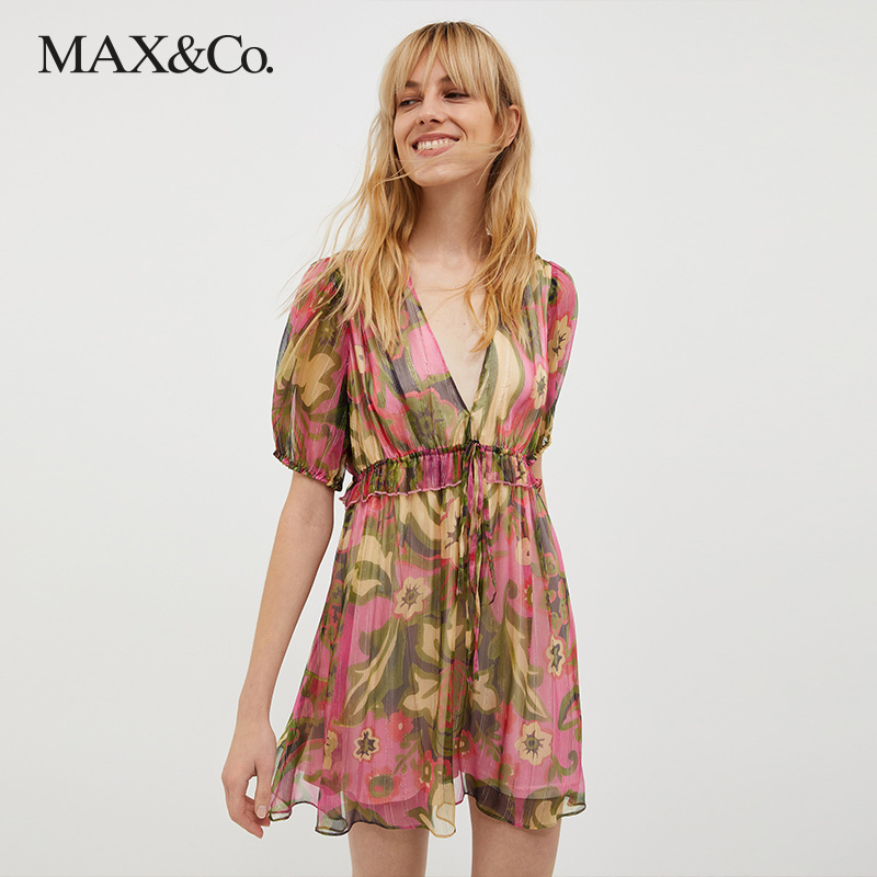 秋冬短款混纺绉纱连衣裙