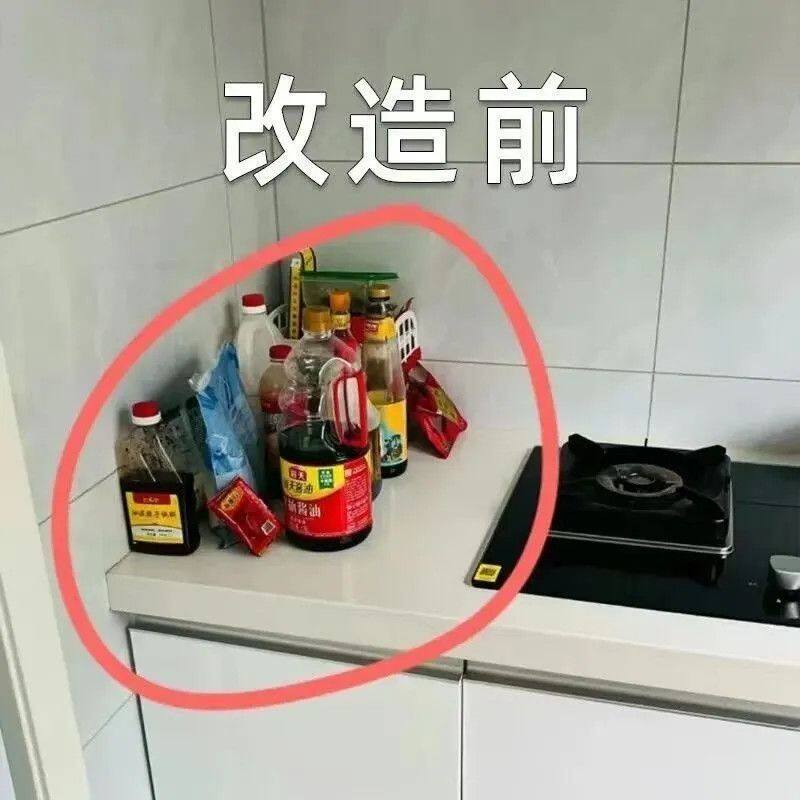 厨房置物架台面角落三角