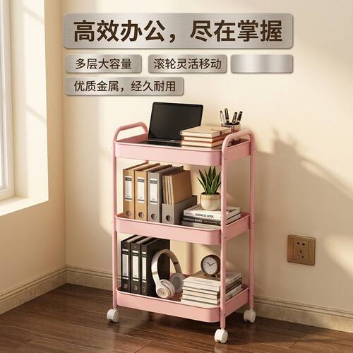 加厚小推车碳钢置物架厨