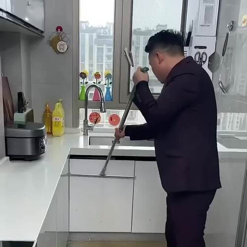 新款地板硅胶魔术扫把家