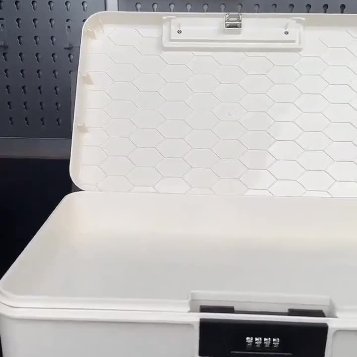 密码收纳箱宿舍桌面盒带
