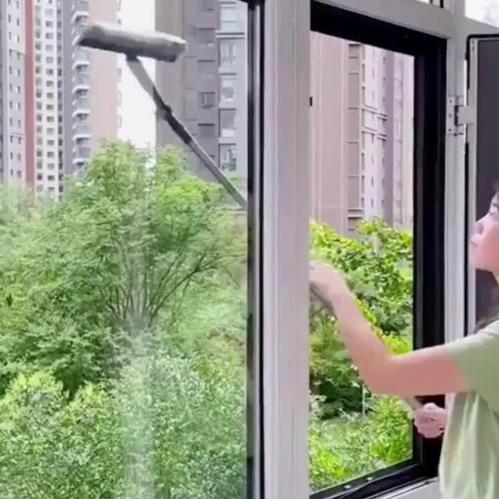 擦玻璃神器家用长柄刮水器保洁窗外专用洗窗户高层双面清洁清洁刷