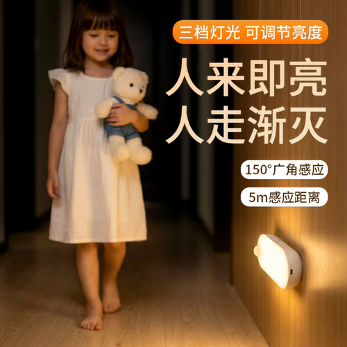 里睿智能人体自动感应灯