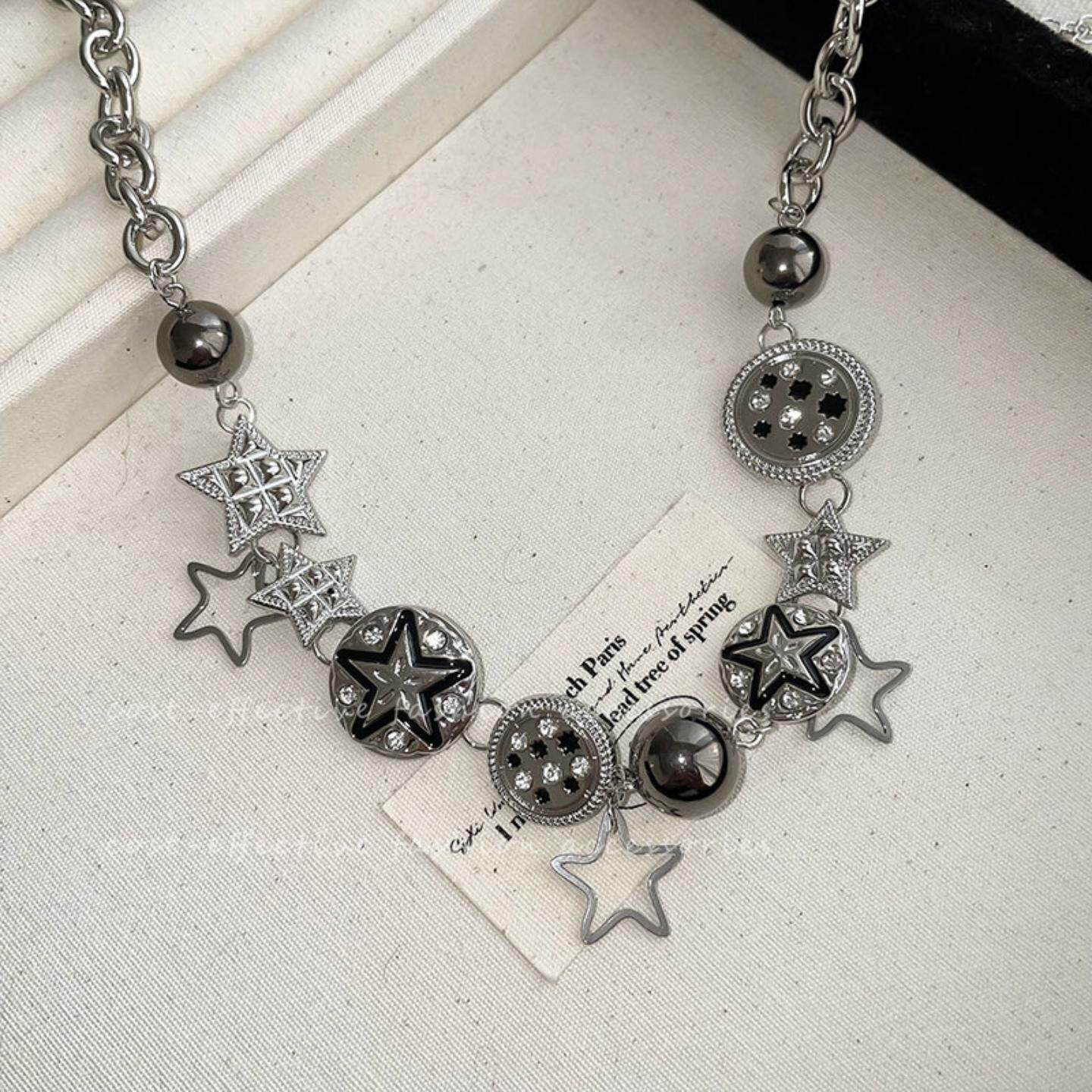 y2k星星choker颈链女潮2026年新款网红配饰锁骨链甜酷辣妹风项链