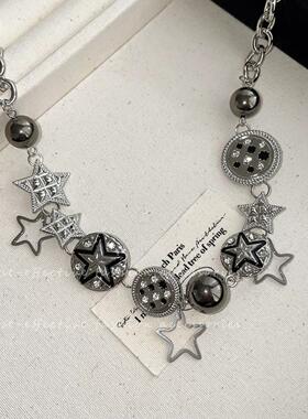 y2k星星choker颈链女潮2024年