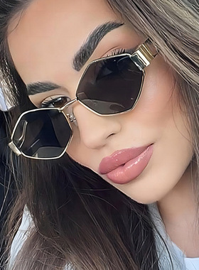 日系cherrykoko不规则太阳镜小框ins墨镜新款个性街头太阳眼镜