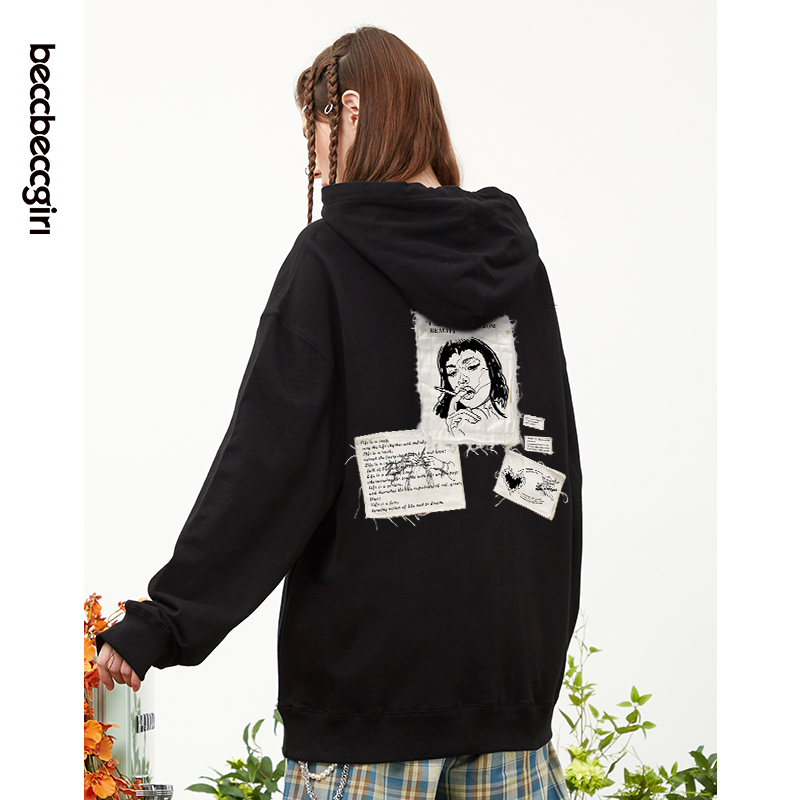 BECCBECCGIRL卫衣西海岸hiphop