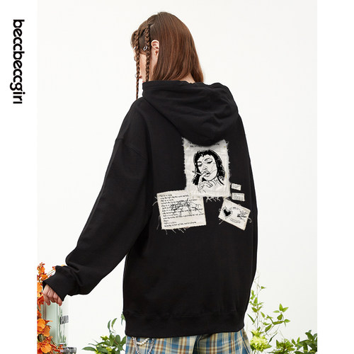 BECCBECCGIRL卫衣西海岸hiphop