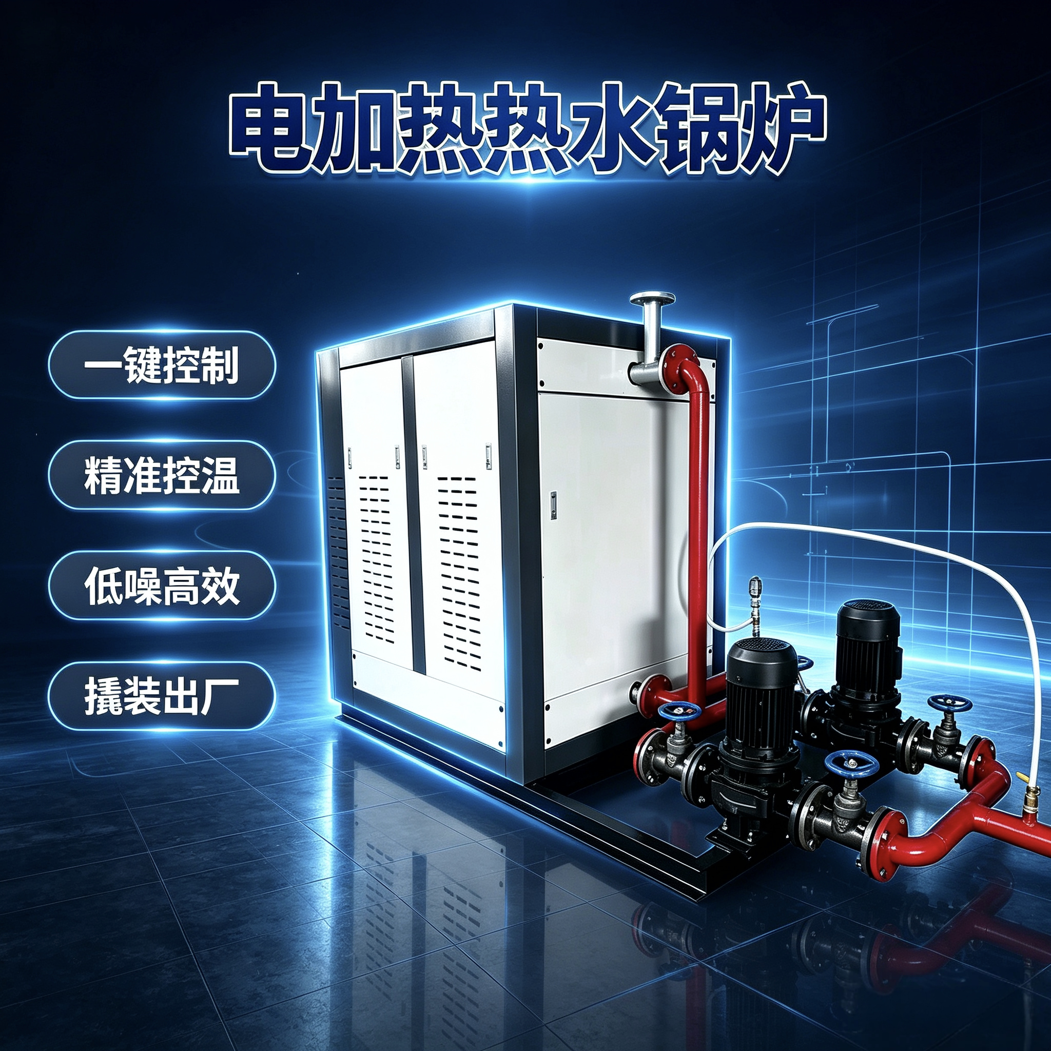 电热水锅炉CLDR490KW720KW精准控温 医院学校 区矿工厂办公楼采暖