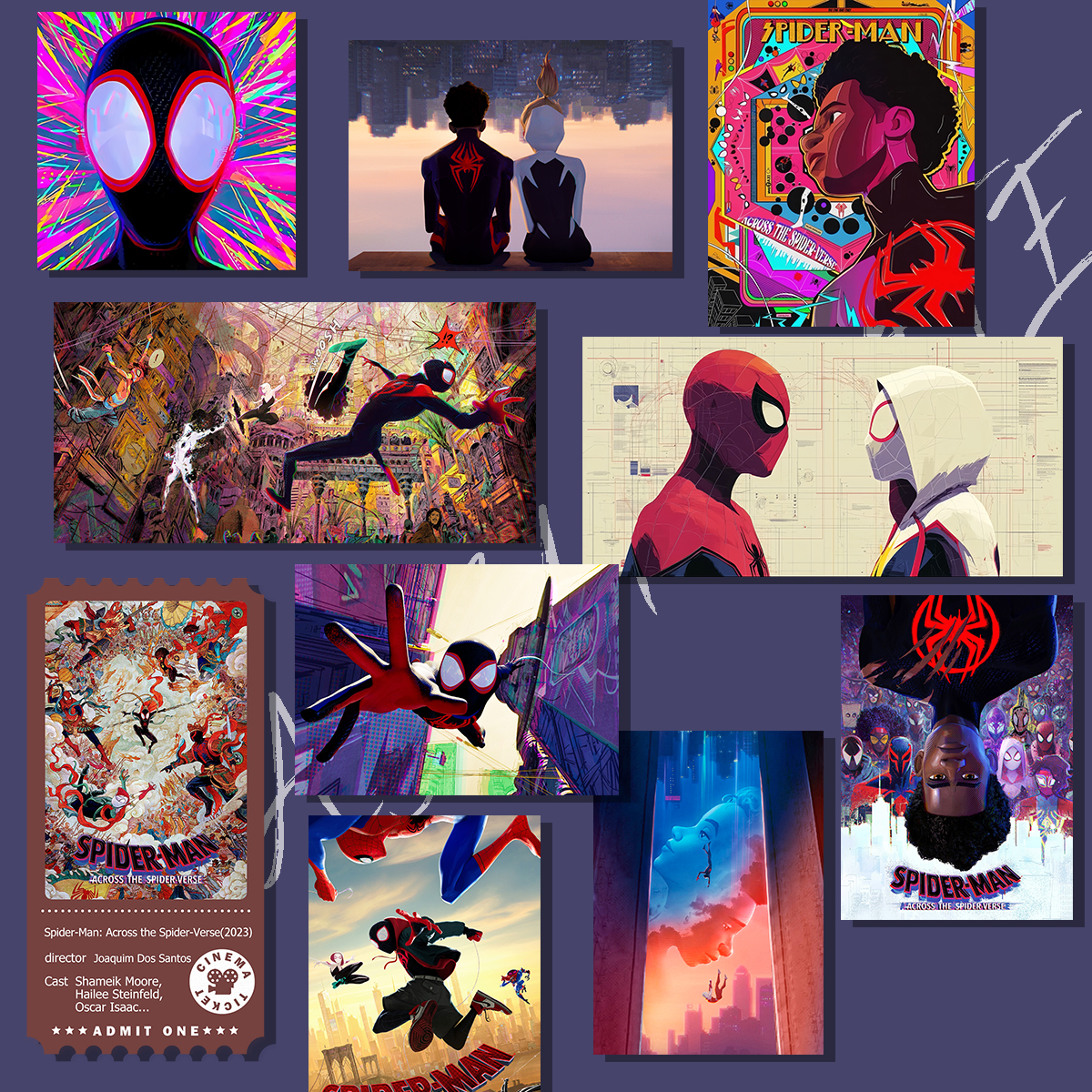 蜘蛛侠纵横宇宙冰箱贴装饰磁贴