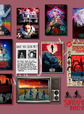 怪奇物语冰箱贴电影磁贴装饰周边创意原创自制亚克力礼物磁吸美剧