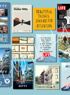 白日梦想家电影海报冰箱贴电影磁贴装饰周边创意原创亚克力礼物