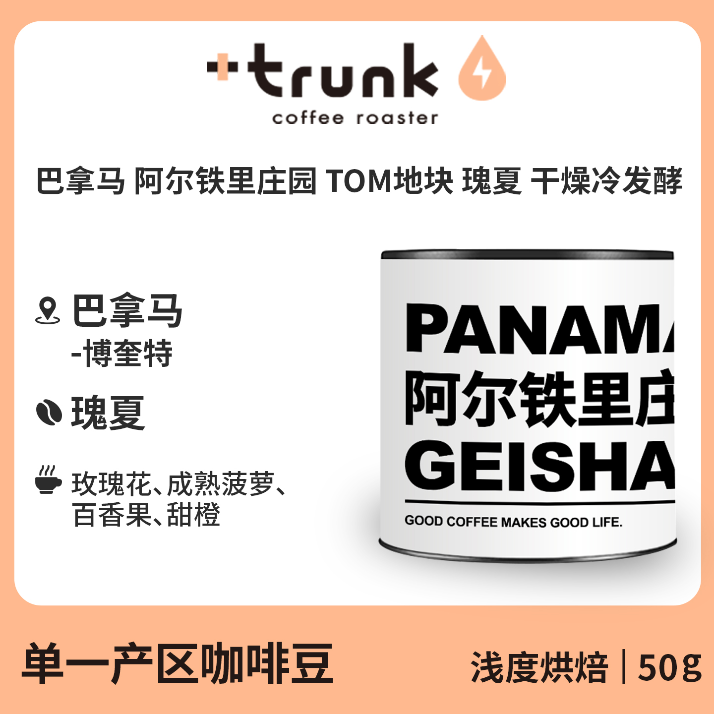 巴拿马阿尔铁里干燥冷发酵瑰夏