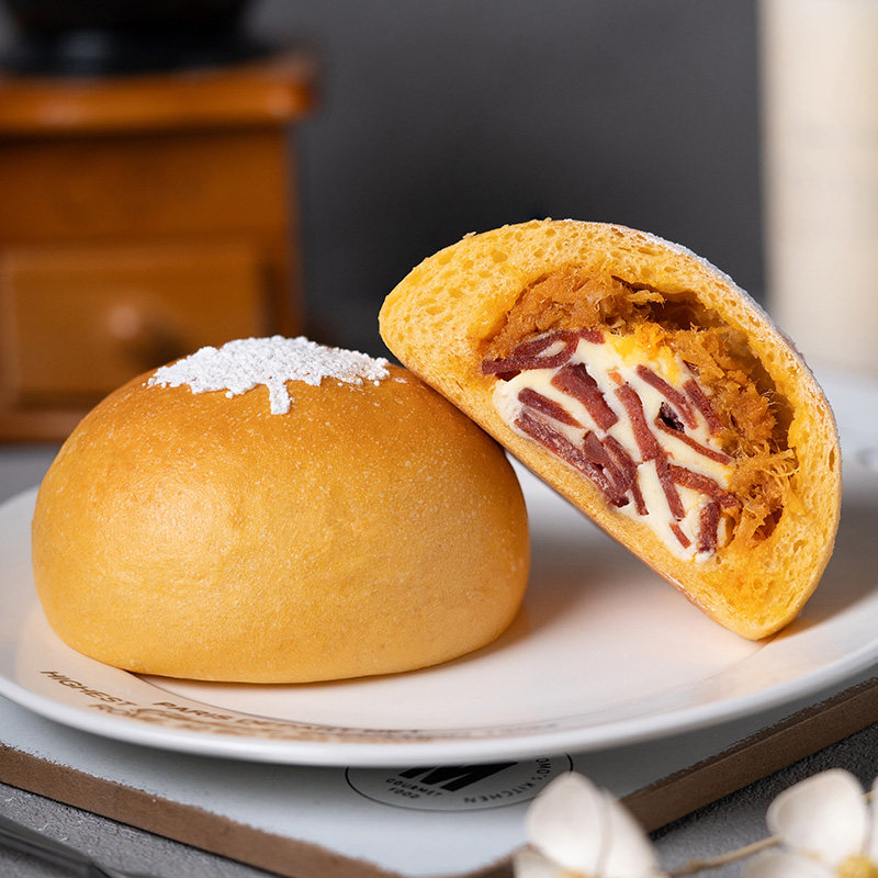 周建生番茄肉脯乳酪软欧包手作短保现做手工面包营养早餐零食糕点,零食/坚果/特产,欧式面包,淘宝优惠券,粉丝福利购,淘宝优惠卷