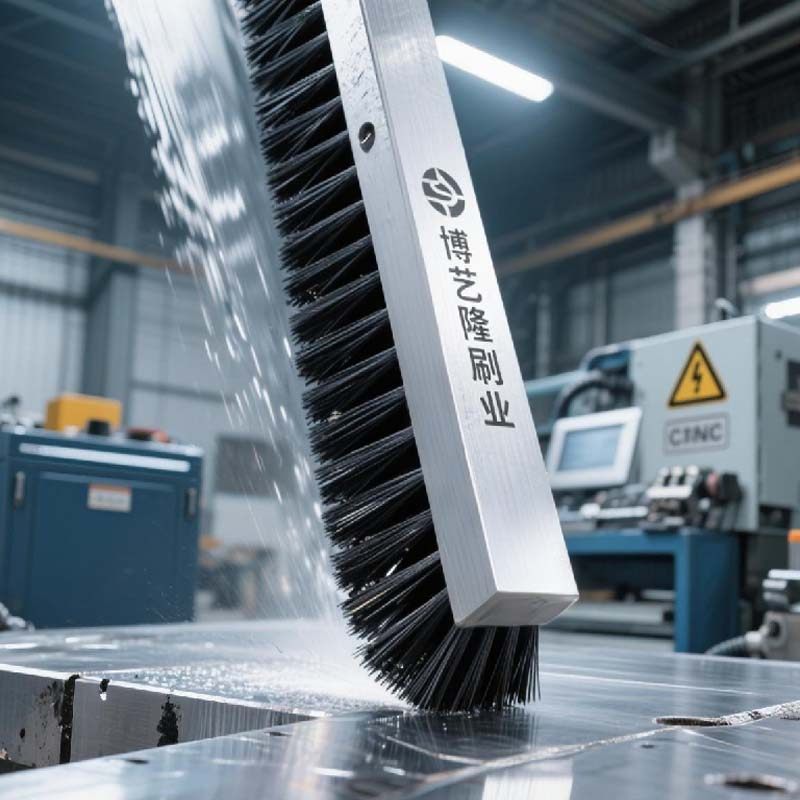 铝合金毛刷铜丝板刷防静电耐磨尼龙丝不掉毛耐用可定做