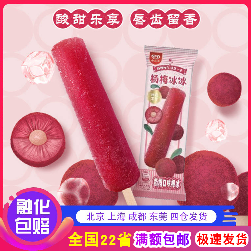 和路雪杨梅冰冰棒冰冰棍