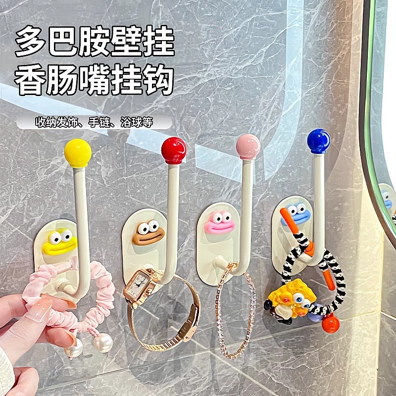 多巴胺发圈收纳架壁挂橡皮筋头绳收纳神器卫生间发饰发夹收纳杆