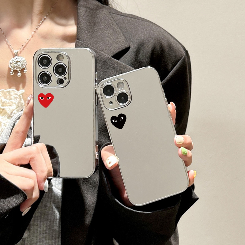 苹果17promax镜面小爱心亚克力