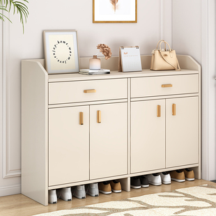 鞋柜家用门口收纳柜一体靠墙2025新款爆款门外走廊用入户玄关鞋架