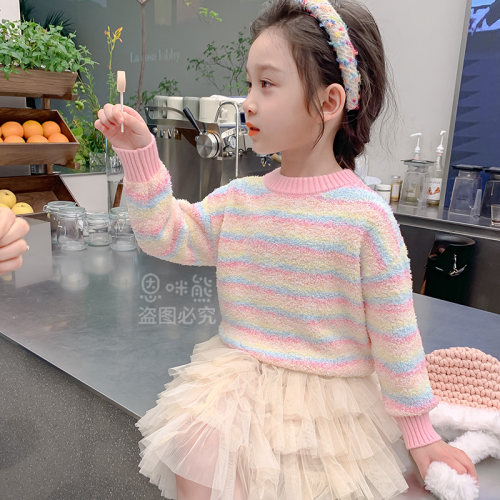 针织衫女宝时尚秋冬季