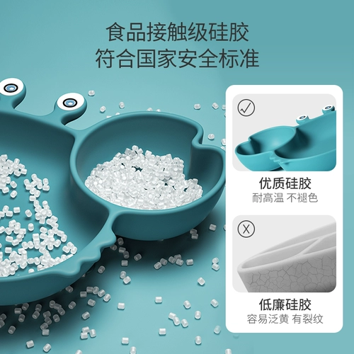 Детская обеденная тарелка для кормления, силиконовая посуда для еды