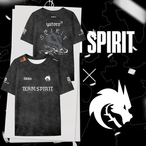 TeamSpirit战队队服Ti15绿龙T恤