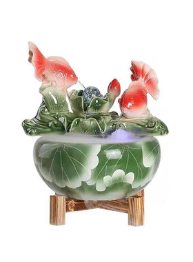 陶瓷客厅玄关开业送礼收银风水轮