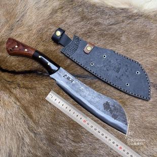 户撒手工锻打帕兰柴刀户外生存排障刀砍树锋利露营探险弹簧钢一体