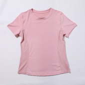 户外穿跑步爬山暴汗服薄款 短袖 女速干宽松显瘦瑜伽服网格拼接夏季