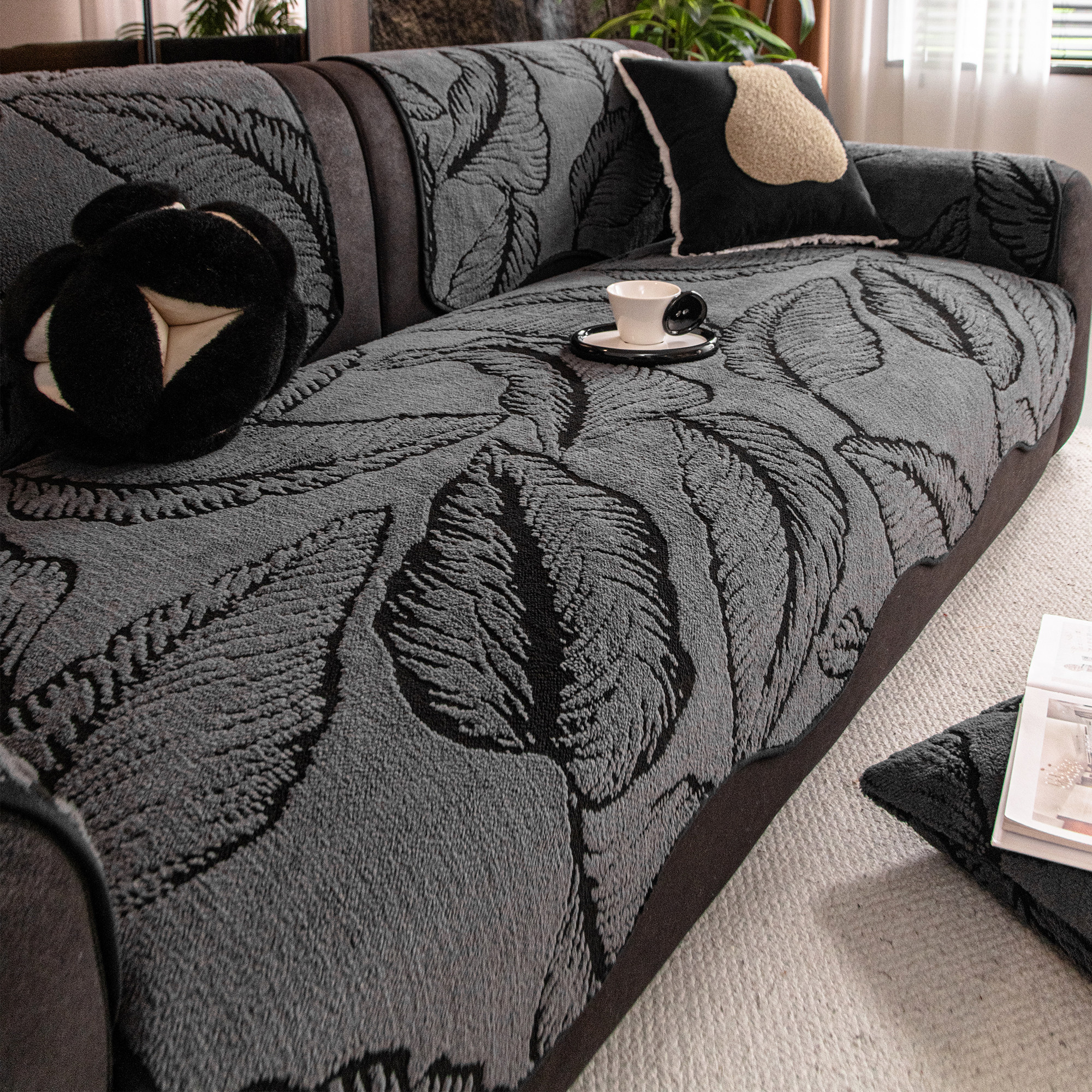 霏彩2026新款四季通用沙发垫固定防滑坐垫极简风沙发套罩子可拆洗