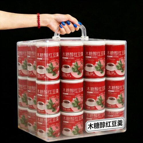 【320g*6罐】木糖醇红豆羹开罐即食早餐代餐速食营养粥整箱批发