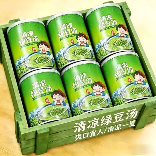 清热营养绿豆汤速食代餐6罐装