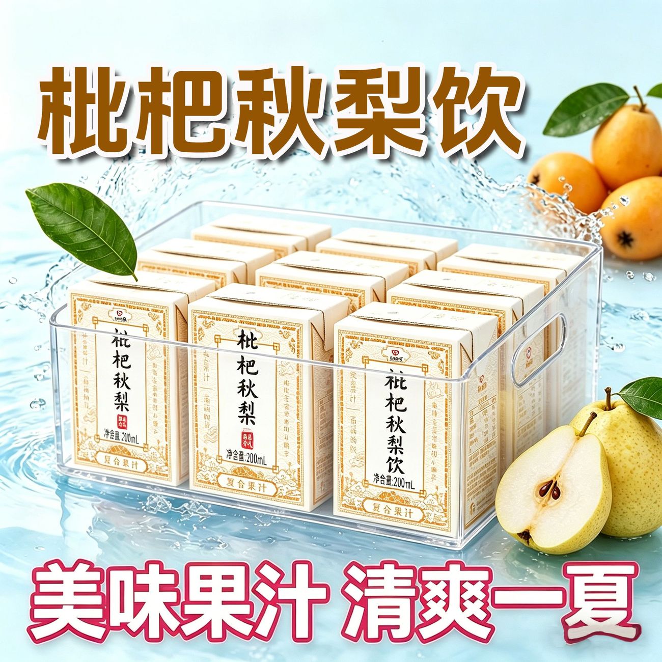 正宗枇杷秋梨饮新货便携盒装