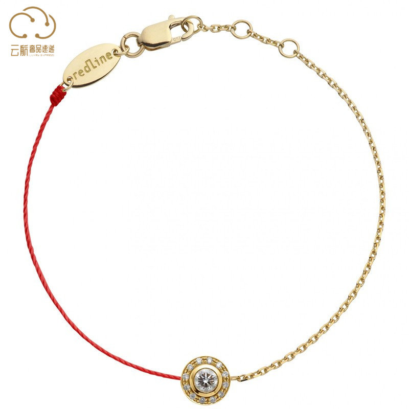 Redline红绳锐先女士手链So Vip 0.26克拉圆形钻石半绳半链