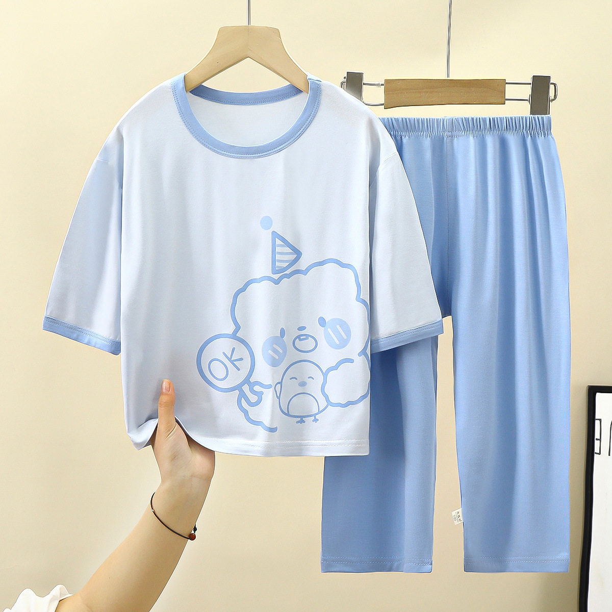 夏季儿童莫代尔家居服新