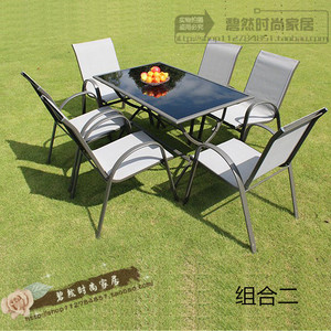 新品户外茶几露天折叠桌子套件阳台咖啡酒吧休闲烧烤铁艺桌椅防水