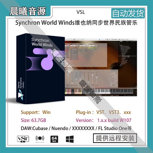 VSL Synchron World Winds维也纳同步世界民族管乐全套PC版本64G