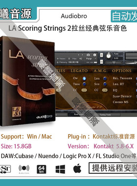LA Scoring Strings 2经典拉丝2弦乐PC MAC编曲音源LASS2弦乐音色
