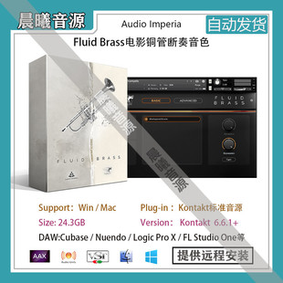 Brass电影铜管短音音色PC Fluid MAC编曲标准音源 imperia Audio