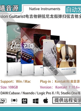 Session Guitarist电吉他钢弦尼龙指弹扫弦吉他音色全套编曲音源