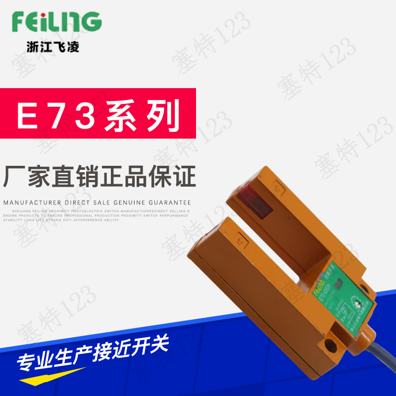 浙江飞凌 槽型光电开关E73T-GS3NA/B/C-PA/B/C