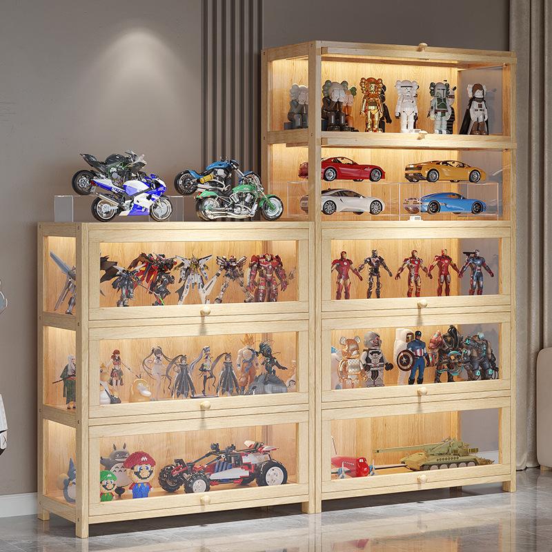 一件起批置物柜玩具手办盲盒亚克力置物架展示架陈列防尘储物柜