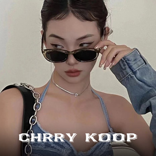 Chrry Koop 顶奢 韩版 猫眼墨镜女潮ins高级感偏光防晒太阳镜男