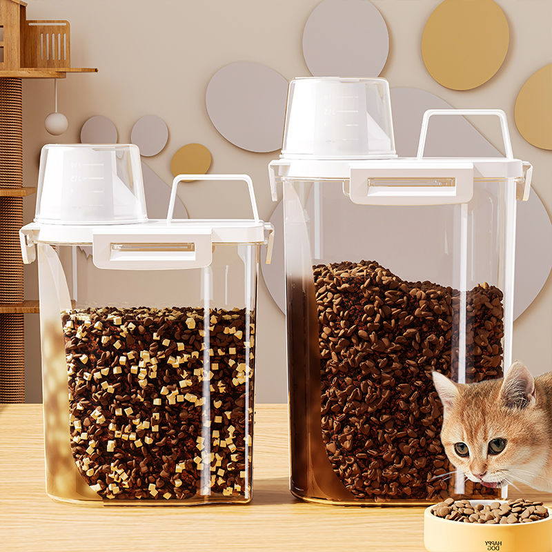 猫粮储存桶狗粮密封桶防潮储粮桶宠物专用粮食零食冻干家用收纳桶