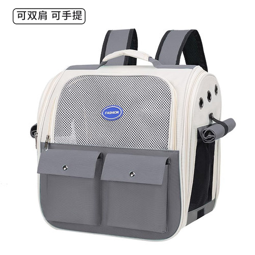 猫包外出便携大容量宠物包双肩透明四季通用狗狗包手提透气猫咪包