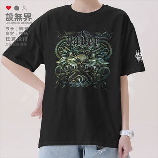 设无界波兰死亡金属插画经典乐队Vader短袖T恤男女夏体恤05-0005