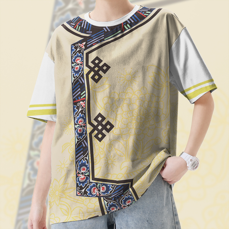 少数民族满族毛南族珞巴族门T恤