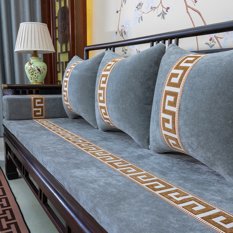 红木沙发坐垫新中式实木沙发垫海绵垫垫子沙发套木沙发垫坐垫定制