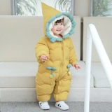 Детский утепленный пуховик, зимнее детское боди подходит для мужчин и женщин, 20 года, в корейском стиле