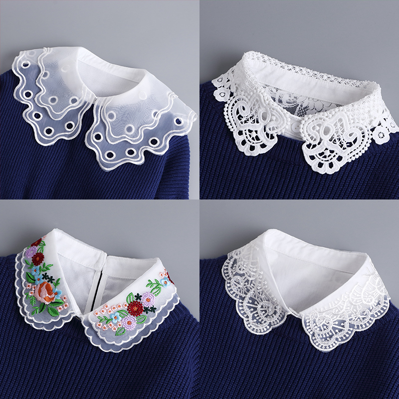 秋冬春百搭假领子女 一领百搭多衣